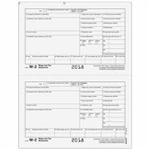 W-2 2up Employer copies of Twin Set 4 pt (TSCW2ER054)