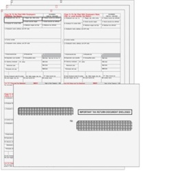 W-2 Convenience Kit - 6-part Condensed 4up Ver. 1 (Quadrants) for 10 Employees (W24UP6E10)