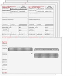 W-2 Kit 8-part - 4up Ver. 1 Condensed Forms with Moisture-Seal Envelopes (W24UPS8EG)